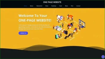 One Page Website демо